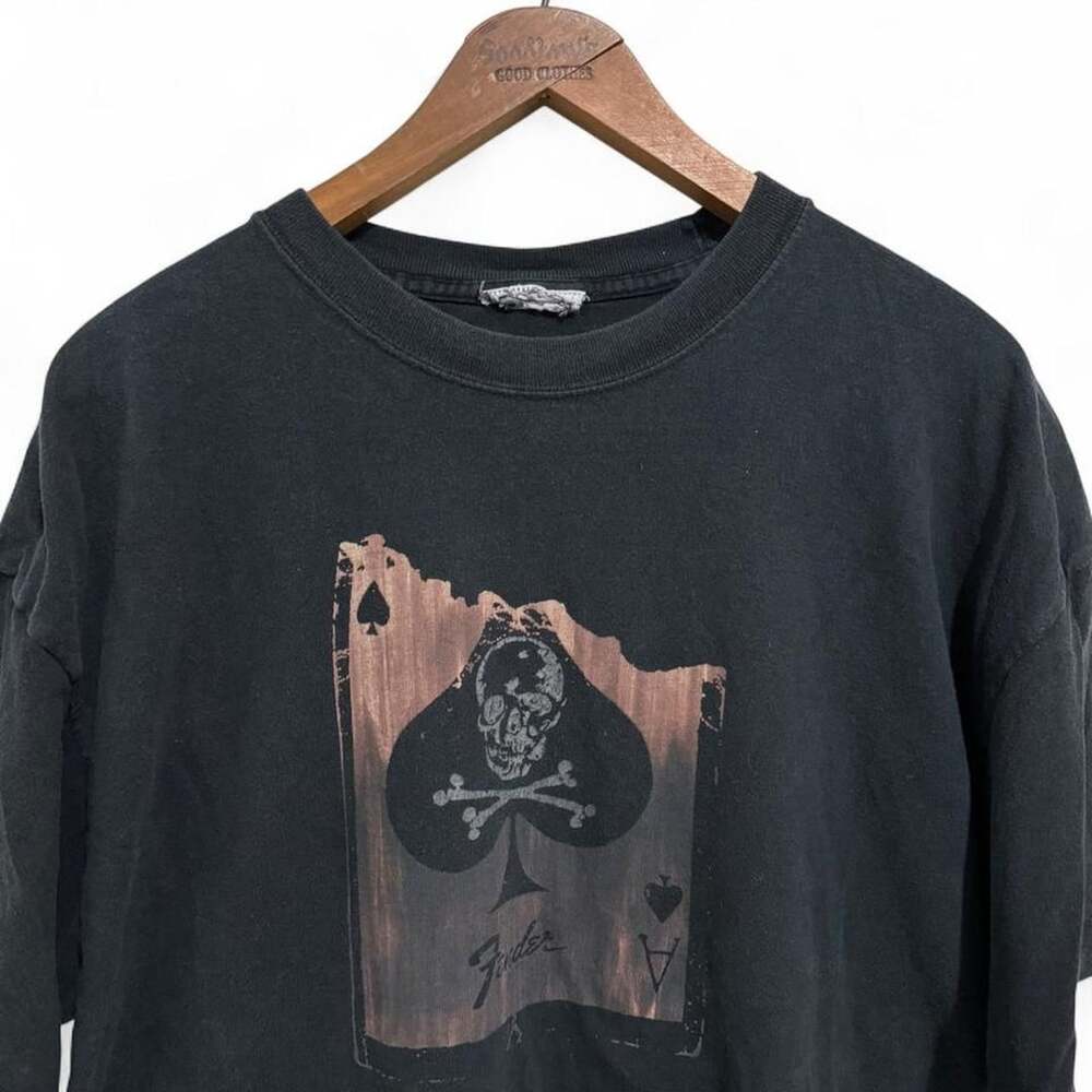 Fender Ace of Spades Skull Graphic Black T-Shirt XL